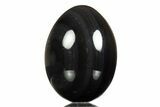 Polished Rainbow Obsidian Egg - Mexico #308755-1